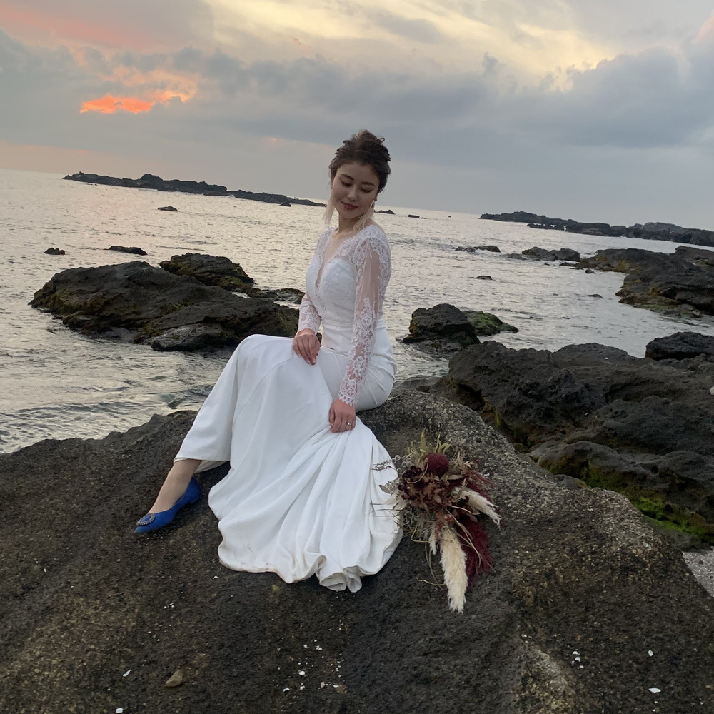 ウエディングドレス二次会レトロソフトマーメイドスレンダーレース前撮り結婚式披露宴二次会フォトウエディングハネムーンフォトレースフォーマルおしゃれ