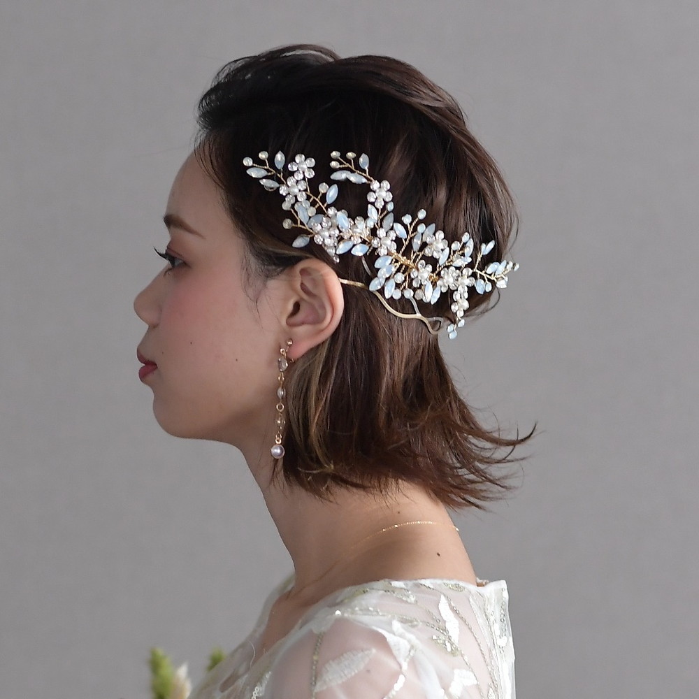 楽天市場 ウエディングアクセサリー ウエディング用小物 ブライダルヘアアクセサリー 結婚式ヘアアイテム ヘアアレンジ ラグジュアリーアクセサリー Dress Chocolat