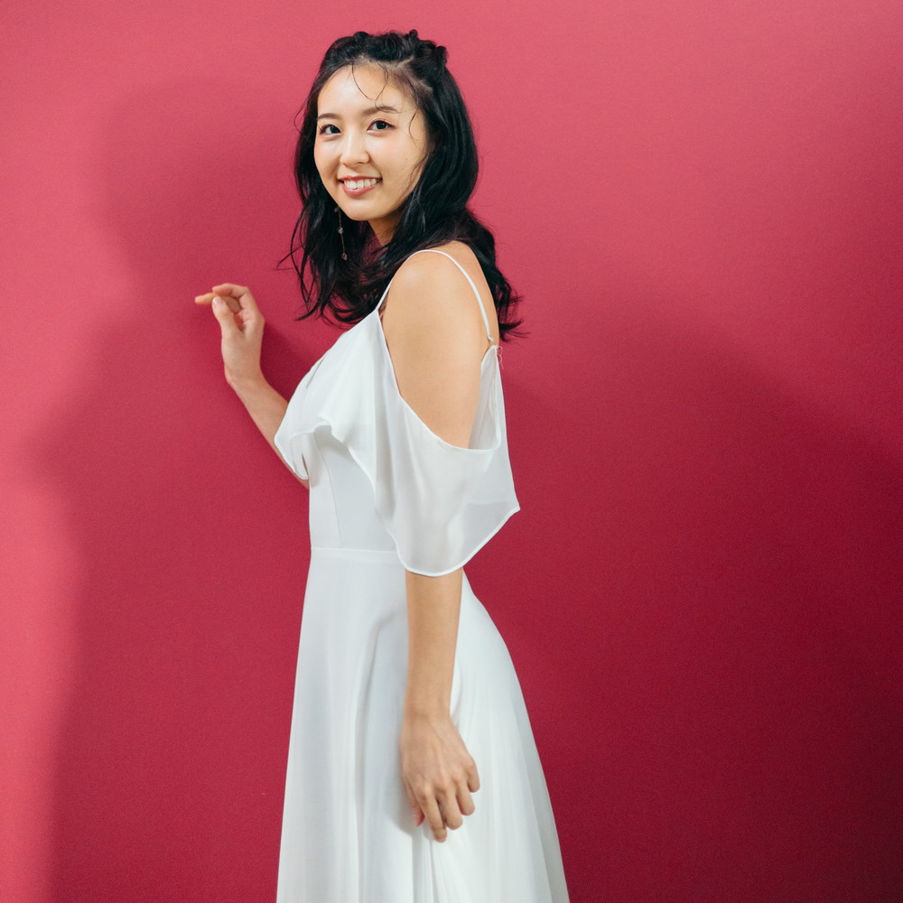 ウエディングドレス ホワイトドレス スレンダー 前撮り 後撮り 披露宴 結婚式 演奏会 発表会 Aライン ロング ビーチフォト パーティー かわいい｜Dress.chocolat
