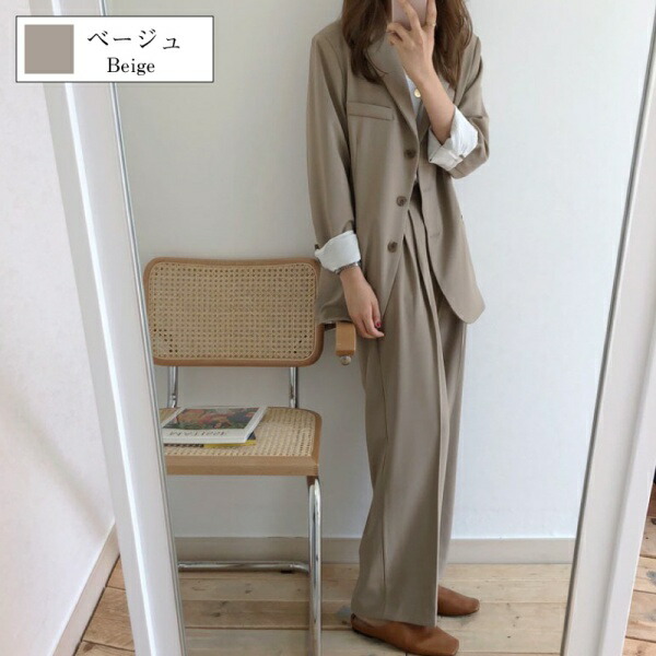 楽天市場 セットアップ レディース スーツ パンツドレス クール系 セミロング丈ジャケット ワイドパンツ パンツスーツ 黒 ベージュ T かわいい 冬 秋冬 顔合わせ 結婚式 パーティードレス通販 Raffine