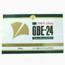 【健康食品】使用期限2028年以降イチョウ葉エキス　GBE-24 FORTE 120mg 180錠(粒)【アサヒフードアンドヘルスケア】 【送料無料】【北海道・離島・沖縄は送料無料が非適用です】