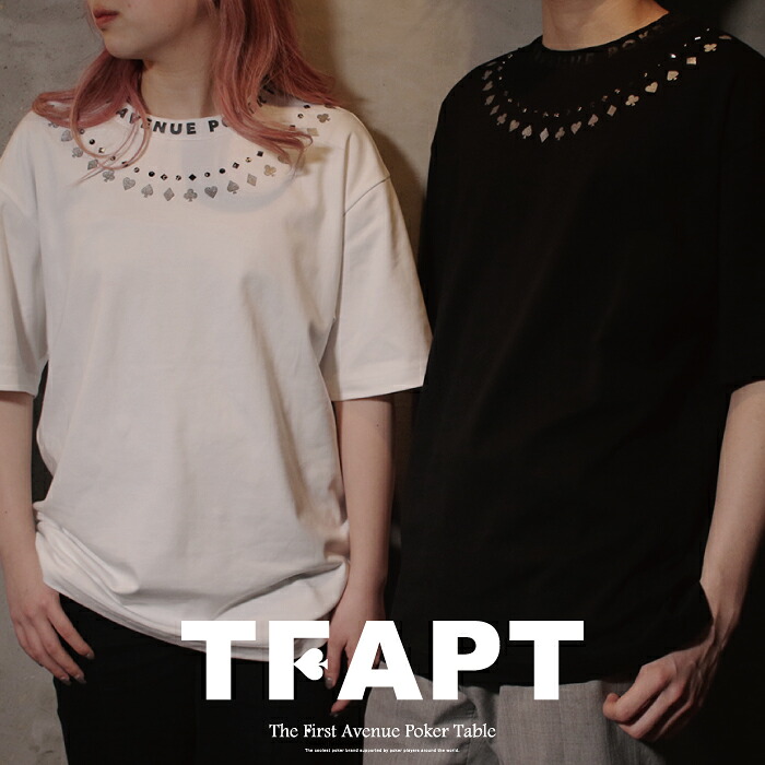 TFAPT ポーカー ブランド名 プルオーバー テキサスホールデム ラグジュアリーブランド ブランド名T メンズ レディース 半袖 ルーズフィット M大きさ L大きさ 男女兼用 Poker 日本製 ご機嫌ブランド名 ロゴタイププルオーバー
