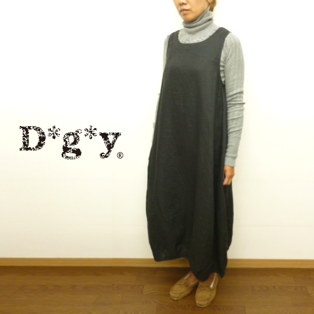 【セール！】ディージーワイ　D*g*y　dgy 　ワンピース　ノースリーブ　ジャンパースカート　バルーン　リネン　オケージョン　フォーマル　卒業式　入学式