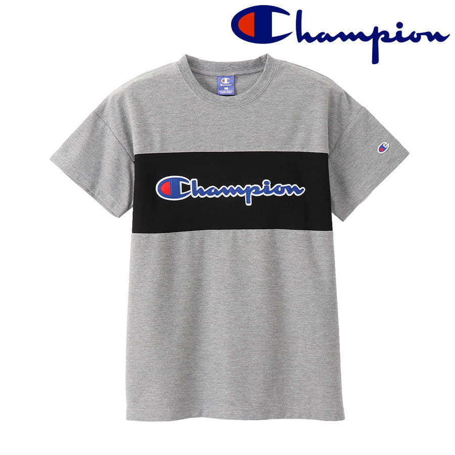 楽天市場 チャンピオン Champion 半袖tシャツ キッズ ジュニア 140 150 160cm 半袖 普段着 部屋着 家着 おしゃれ 男の子 女の子 Cx7148 スポーツ カジュアル Isbストア