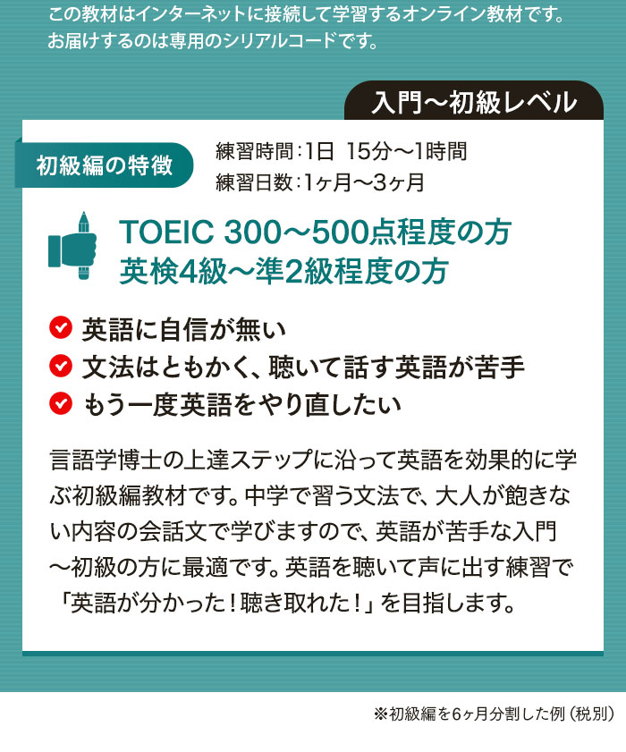 送料無料 14日で英語がわかるようになった人91 の実績 どこでも学習 英語 オンライン版 英会話 英語 教材 教材 英語脳 どこでも学習 プログラム 言語学博士開発 オンライン英会話 Pc スマホ タブレット対応 初級 英会話教材の英会話上達研究会 送料無料 2週間で英語が