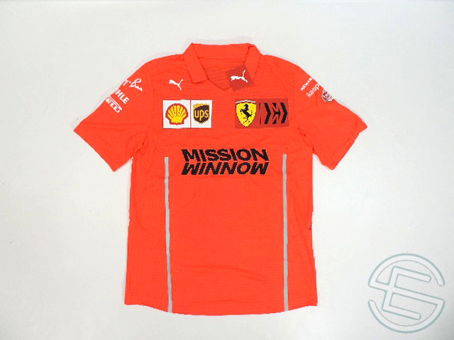 フェラーリ 2021年 支給品 セットアップ用 リフレクター版 速乾性 Tシャツ メンズ M new 海外直輸入 F1 非売品グッズ ナイトラン  ランニングウェア 87％以上節約