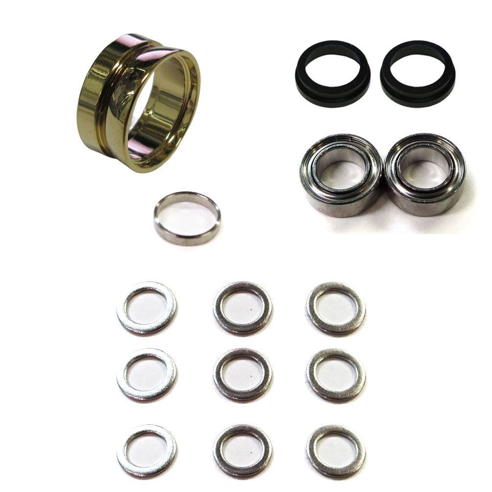 Tigd 【楽天市場】ラインローラーダブルベアリング化キット テーパー0.3mm シマノ向 ブラスにチタンメッキ(金) ステラ ツインパワー:香川塩ビ ...