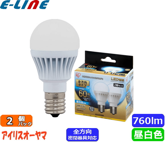 楽天市場】アイリスオーヤマ LDA7N-G-6T5 LED電球 E26 60W 昼白色 広配