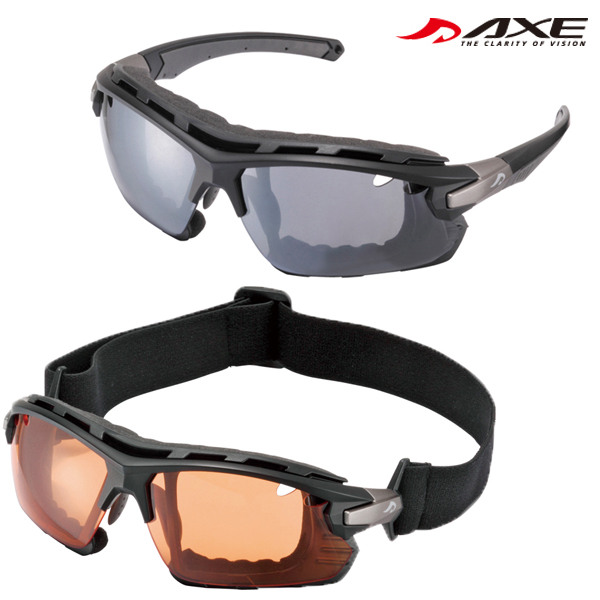 【スポーツサングラス】【度付き対応】 AXE アックスのスポーツサングラス AX407-DPX シーンに合わせて使い分けられるメガネ