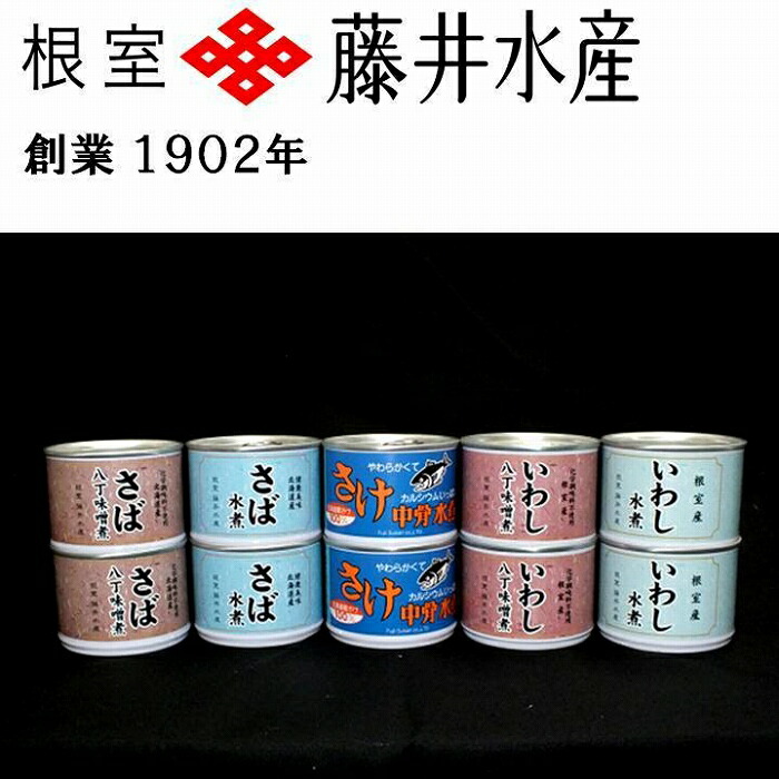 【ふるさと納税】＜鮭匠ふじい＞缶詰詰合せ5種×各2缶 A-42061