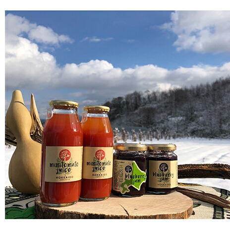 最安値挑戦 ミニトマトジュース180ml 2本 ブルーベリージャム1g 2本セット 野菜ジュース 果汁飲料 野菜飲料 トマトジュース ジャム ブルーベリー 輝く高品質な Pedalandpower Com