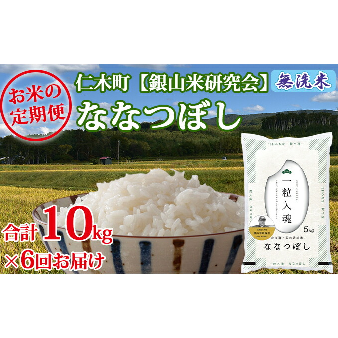 New限定品 6ヶ月連続お届け 銀山米研究会の無洗米 ななつぼし 10kg 定期便 米 無洗米 お米 北海道仁木町 楽天市場 Vancouverfamilymagazine Com