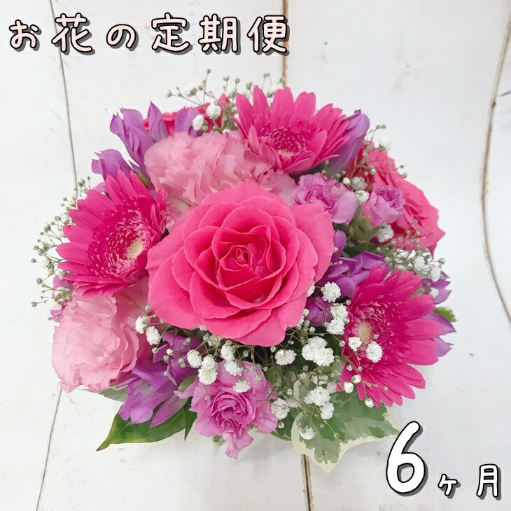 【ふるさと納税】お花 定期便 ふるさと納税 花 お花申し合わせ 6ヶ月年代順の連続届く