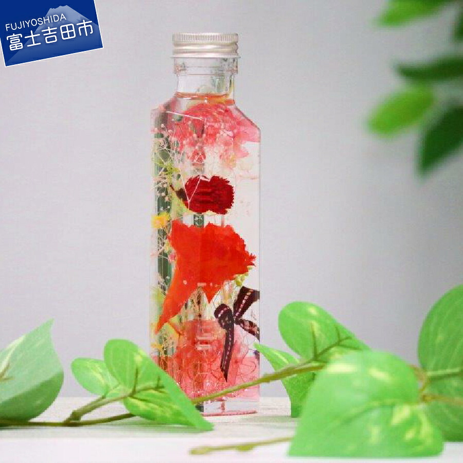 【ふるさと納税】 花 ギフト 母の日 女性 かわいい ハーバリウム カーネーション 赤 プリザーブドフラワー 5000円 5000 5000円以内