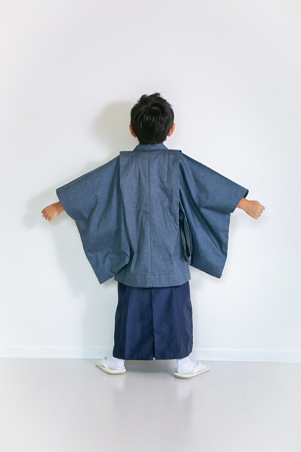 即発送可能 袴 羽織 着物 ふるさと納税 作り帯 送料無料 7点セット デニム 七五三羽織袴 自宅洗濯可能 蝶ネクタイ 羽織紐 半衿 着物セット Mrbsdomain Com