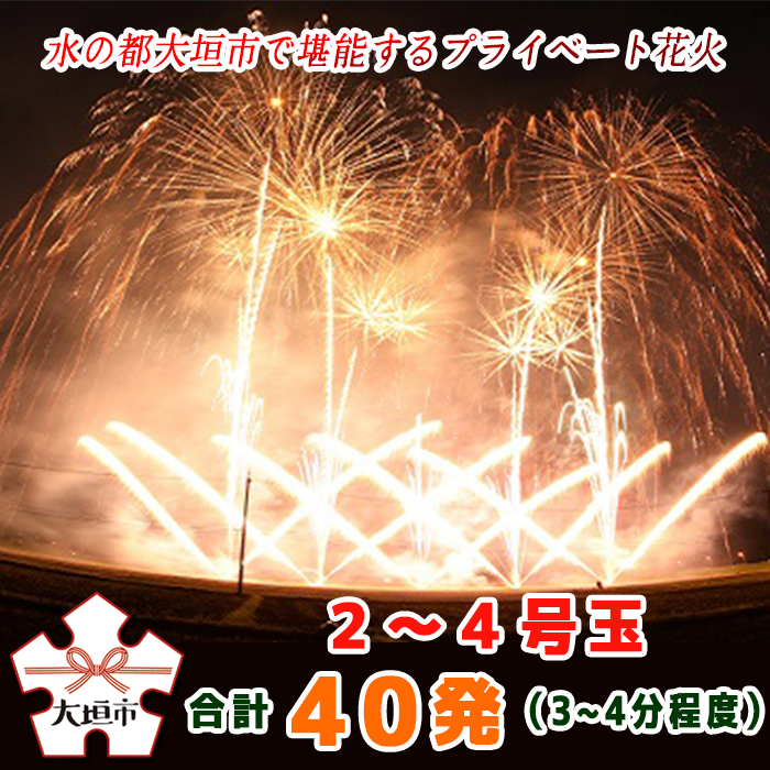 3周年記念イベントが 水の都大垣市で堪能するプライベート花火 2〜4号玉 合計40発 3〜4分程度 portmoremissionarychurch.org