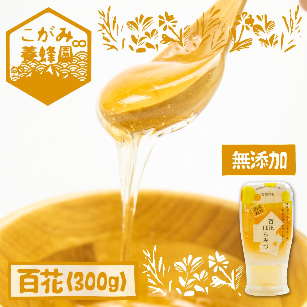 【ふるさと納税】飛騨産 生蜂蜜 百花蜜 300g 国産無添加 百花 はちみつ ギフト ハニー非加熱[Q1195wx]《hida0307》｜岐阜県飛騨市