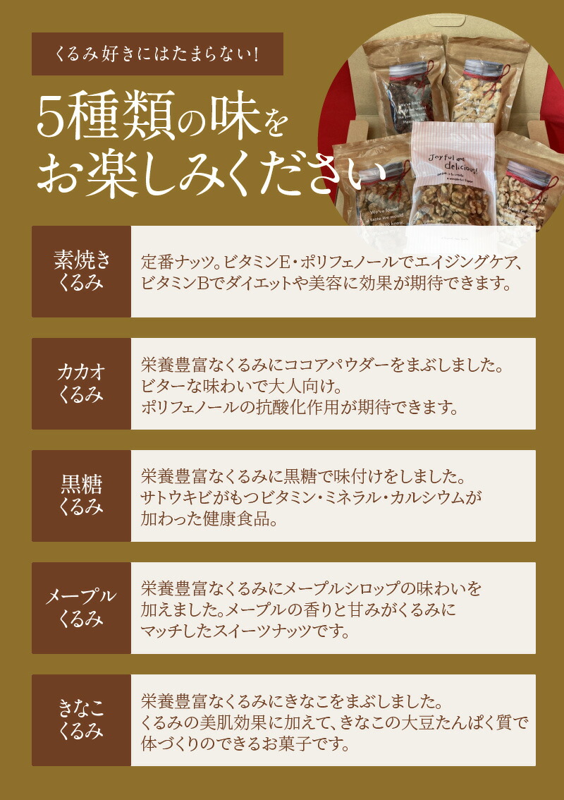 市場 ふるさと納税 バラエティセット ５種の味わいクルミセット：愛知県碧南市