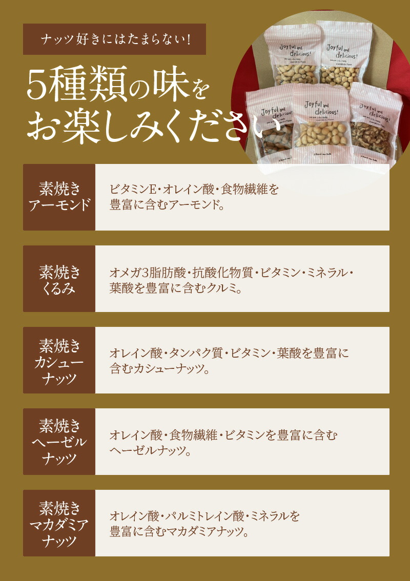 市場 ふるさと納税 ５種類の素焼きナッツセット：愛知県碧南市 バラエティセット