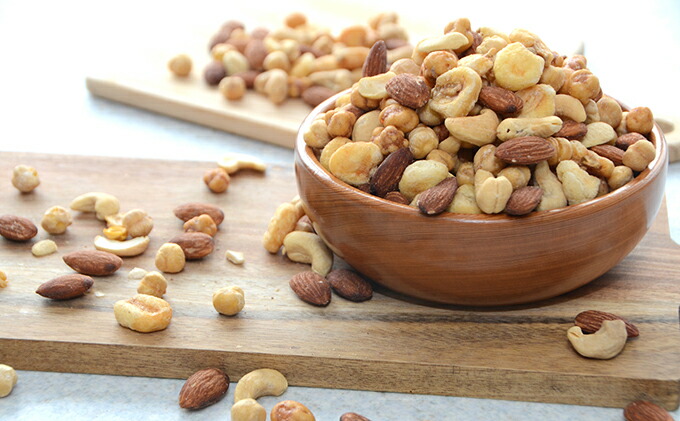 楽天市場 ふるさと納税 ミックスナッツ 塩味 500g 8袋 加工食品 ナッツ おつまみ 兵庫県明石市