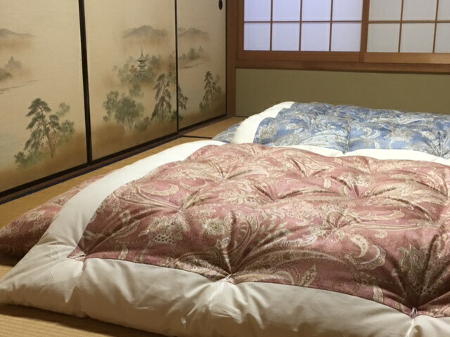 【ふるさと納税】【浅井ふとん店】［抗菌・防壁蝨目］飾り気の無いな綿織物掛け布団/シングル・青色