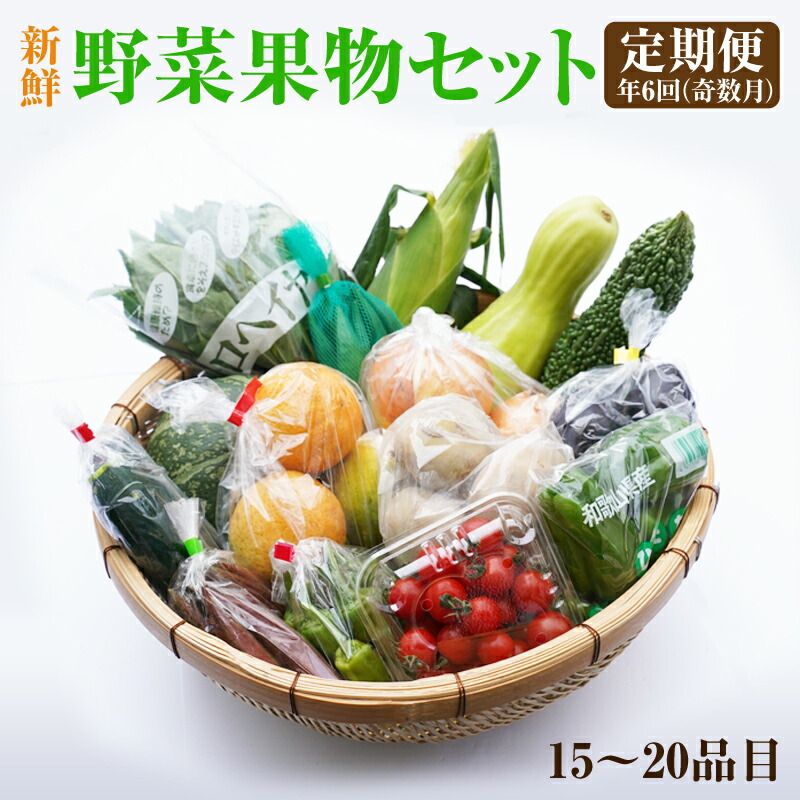 【ふるさと納税】紀州の野菜・果物セット定期便（15～20品目）年6回