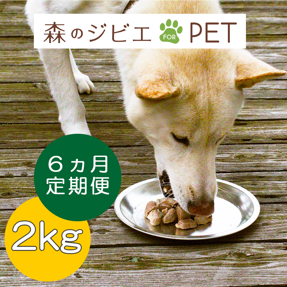 4定期便 森のジビエ For Pet 鹿肉 2kg 6 食べやすい大きさのカット肉 小型犬や猫ちゃんも食べやすいミンチ肉 両方ほしいカット肉 ミンチ肉の３種類からお選びいただけます 期間限定キャンペーン