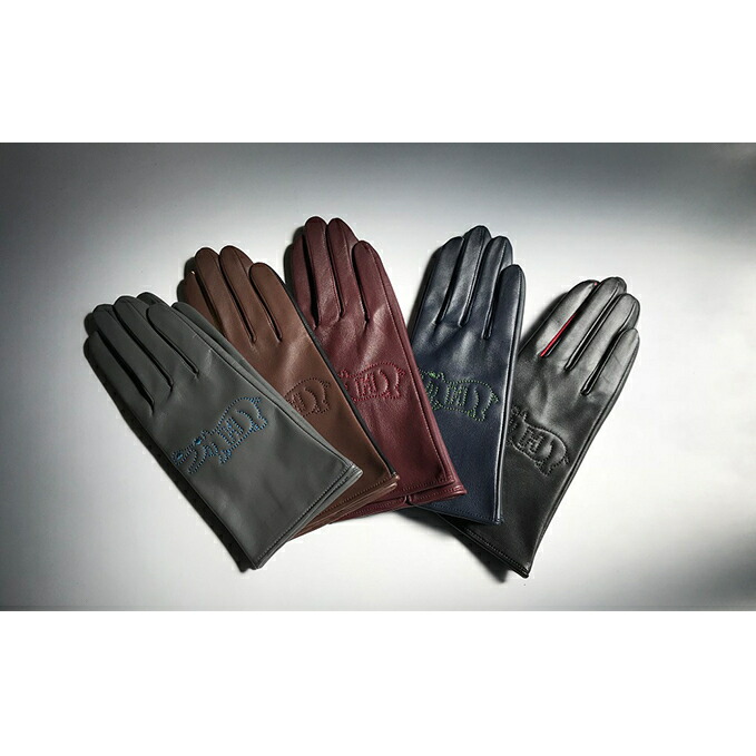 品多く ふるさと納税 スマホ対応羊革レディース手袋 Hippo 刺繍 ファッション ファッション小物 スマホ対応羊革手袋 手袋 羊革 抗菌 2143 Hamrahtrader Com