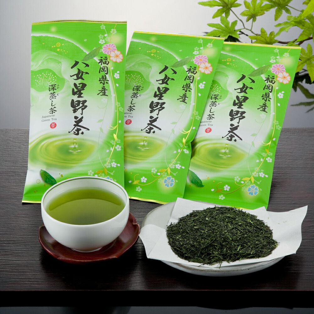 【ふるさと納税】八女星野深蒸し茶100g 3本詰め【A5-253】|福岡県飯塚市