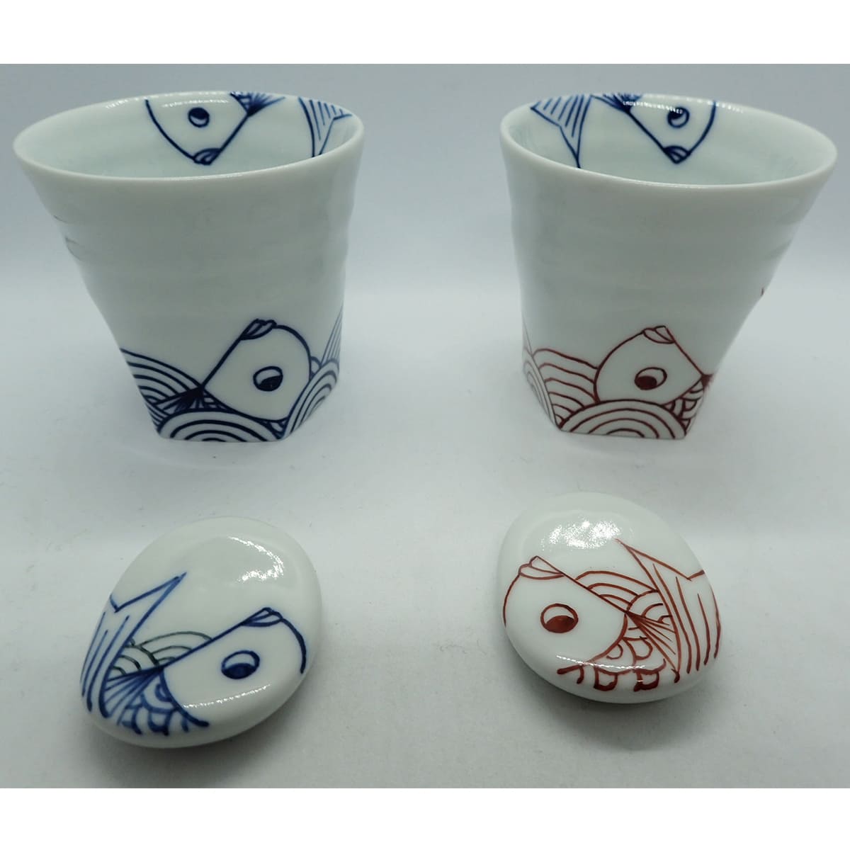 【ふるさと納税】鯛ぐい?みセットand箸置きセット やきもの工房こすず bw005｜佐賀県有田町