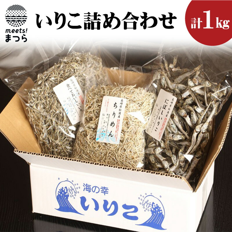 【ふるさと納税】逸品　いりこ詰め合わせ　1Kg【A8-001】　煮干し　詰め合わせ　鰯　イワシ　にぼし　いりこ　いわし　出汁　だし汁　1キロ