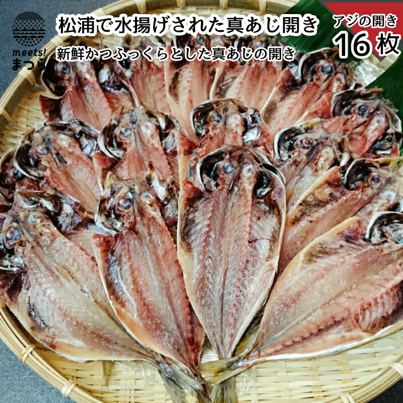 流行に ふるさと納税 B0 057 松浦で水揚げされた真あじ開き 16枚 人気が高い Lexusoman Com