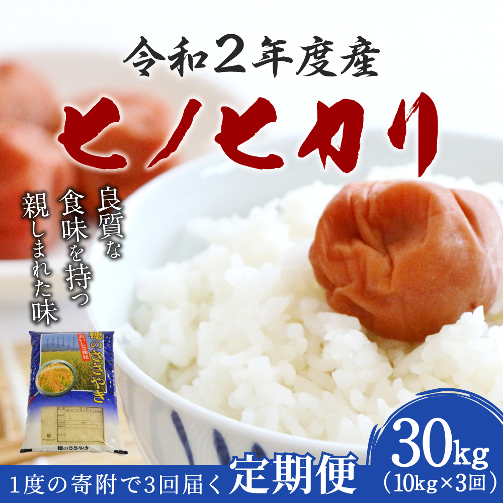 お歳暮 定期便3ヶ月 令和2年度産 ヒノヒカリ 10kg 3ヶ月 合計30kg 大分県産 ひのひかり 精米 米 国産 九州産 W 今月限定 特別大特価 Sinagoga Co Rs