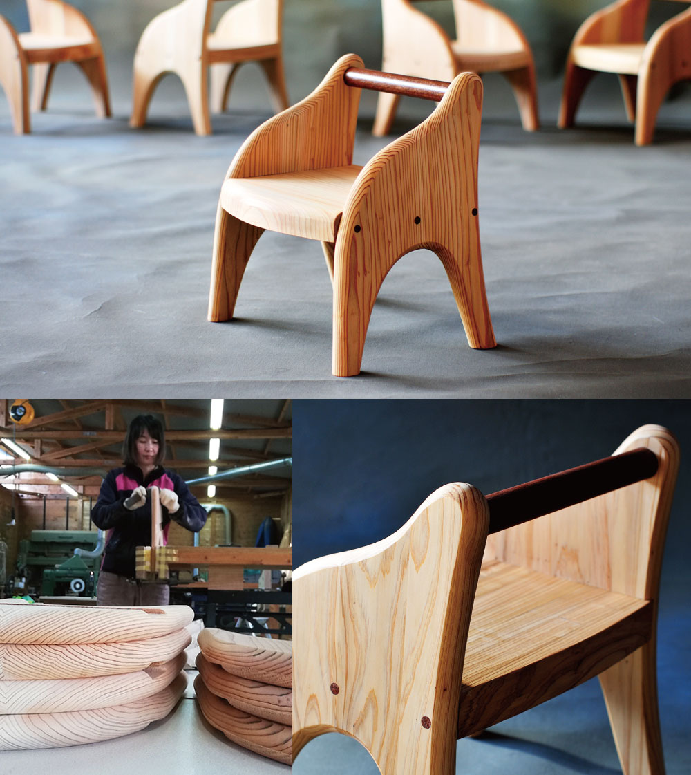 ふるさと納税 外観ほんに御宮こども議席 木製 格好よい オシャレ 自然 杉材 居敷き イス チェア 花台 踏み台 発注御手伝 手作り 送料無料 Daemlu Cl