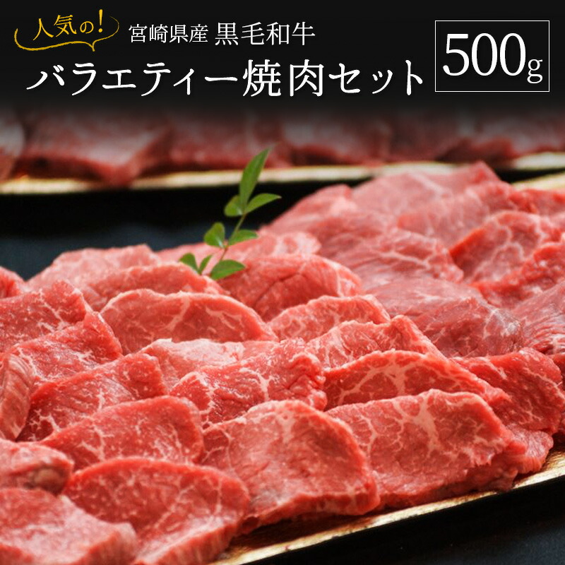 開店祝い 宮崎県産黒毛和牛バラエティー焼肉セット 500g 宮崎県新富町 豪華 Cherryblossomsushibar Com