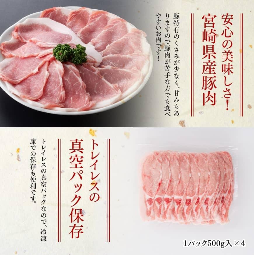 宮崎県産豚ローススライス2kg