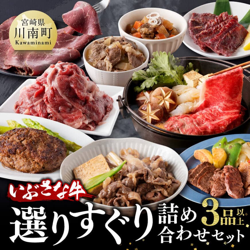 【ふるさと納税】 いぶさな牛 選りすぐり 詰め合わせセット - 肉 牛肉 精肉 いぶさな牛 国産 九州産 宮崎県産 送料無料 F0501