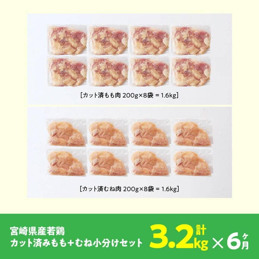 宮崎県産 若鶏むね肉 約6kg 鶏肉 新鮮 小分け ムネ肉 肉 川南町 九州産 送料無料 パック G7805