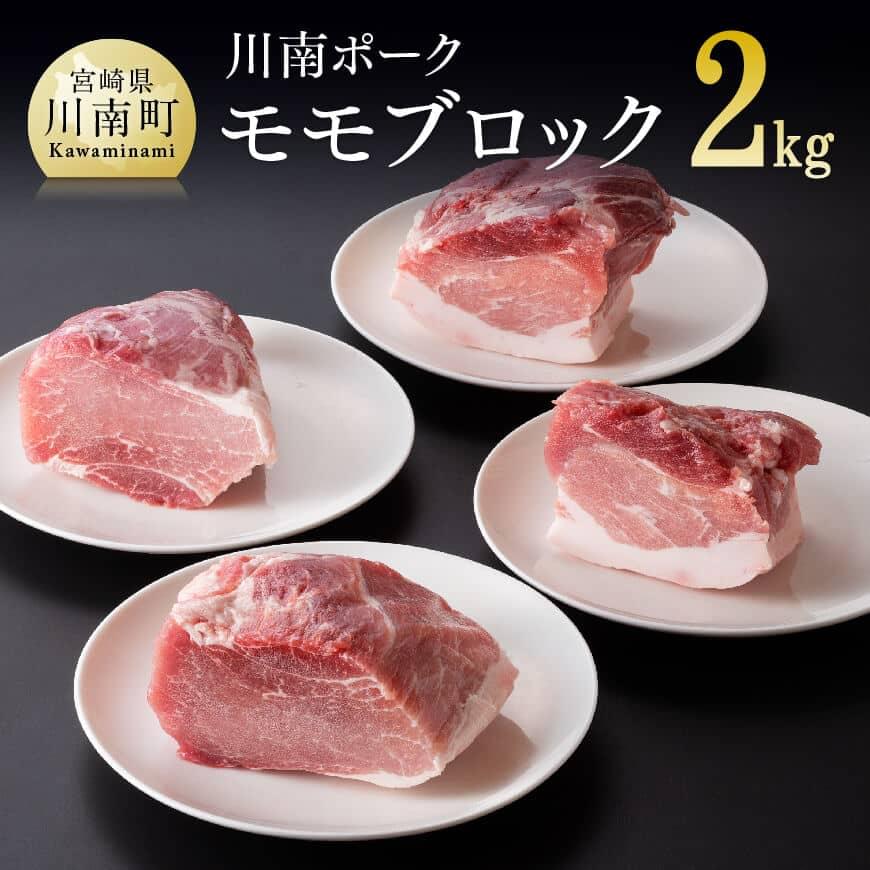 市場 ふるさと納税 宮崎県産 九州産 川南町産 川南ポーク モモブロック2kg