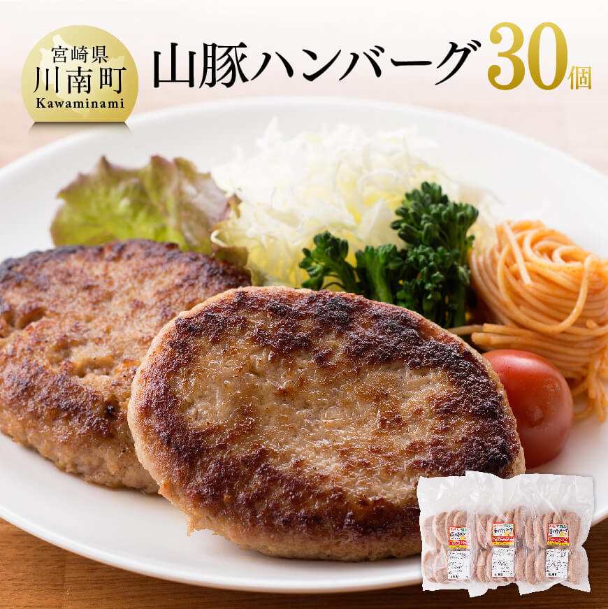 《大人気》 山豚ハンバーグ 100g×30個!