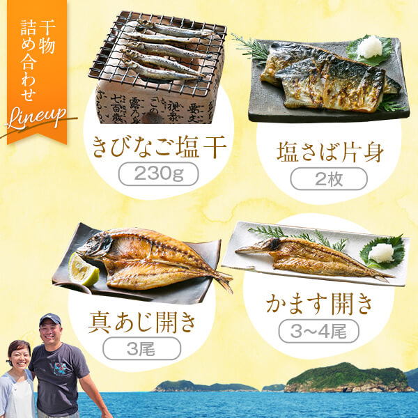 限定特価 甑島の干物詰め合わせｂ きびなご あじ さば かます 海上天日干し 鹿児島 東シナ海 甑島 上甑島 キビナゴ アジ サバ カマス 馬場水産加工場 Pacific Com Co