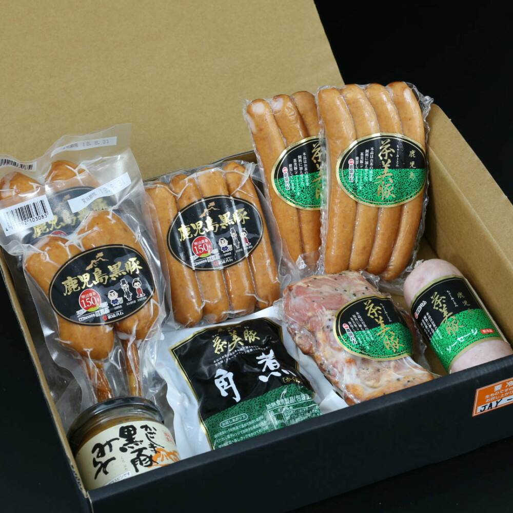 楽天市場 ふるさと納税 鹿児島県産 鹿児島黒豚と茶美豚の詰め合わせ 7種 鹿児島県南さつま市