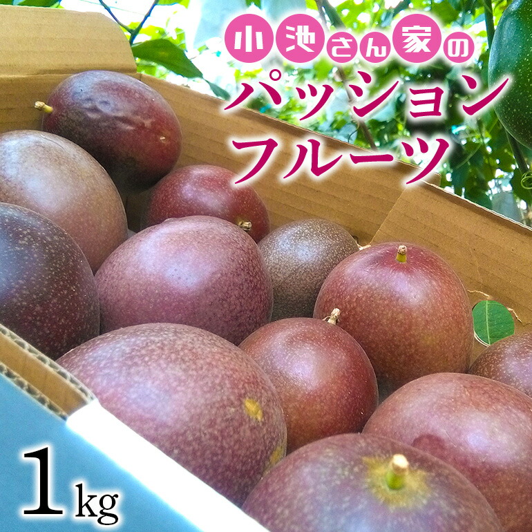 【ふるさと納税】小池さん家の パッションフルーツ 約 1kg ( 10玉 以上 ） 果物 フルーツ くだもの 1キロ 沖縄 果実 南国フルーツ 沖縄県産 美味しい 甘い あまい 甘み 酸味 爽やか 産地直送 農家直送 産直 家庭用 沖縄県 糸満市 送料無料