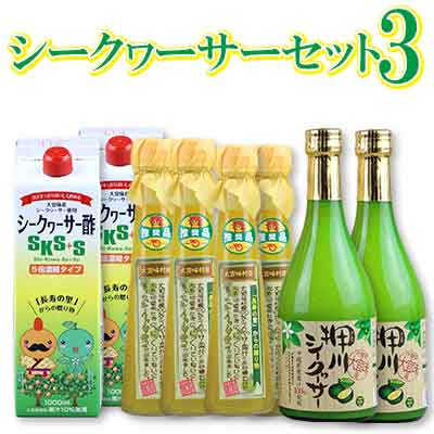 【ふるさと納税】【大宜味村】シークヮーサーセット3