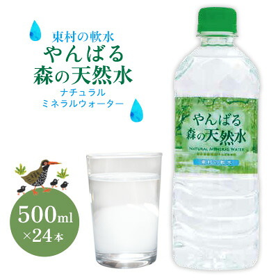 【ふるさと納税】東村の軟水【やんばる 森の天然水】ナチュラルミネラルウォーター　500ml&times;24本 天然水 ミネラルウォーター 水 ソフトドリンク 飲料水 軟水 東村の水 天然水 お水 ヤンバルの水 やんばる ヤンバル ペットボトル 500ml 防災 国産 長期保存 備蓄 沖縄 東村｜沖縄県東村