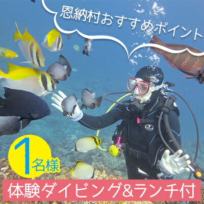 予約 1名様 体験ダイビング １dive ランチ付き スポーツ 恩納村おすすめポイント ふるさと納税 ふるさと納税 興行チケット 沖縄県恩納村 その他