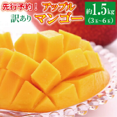 【ふるさと納税】楽天限定【訳あり・ご自宅用】アップルマンゴー（約1.5kg）【2025年発送】】 訳あり 値下げ マンゴー アップルマンゴー アーウィン 甘いマンゴー 家庭用 数量限定 沖縄 読谷村  自宅使い 人気商品 デザート