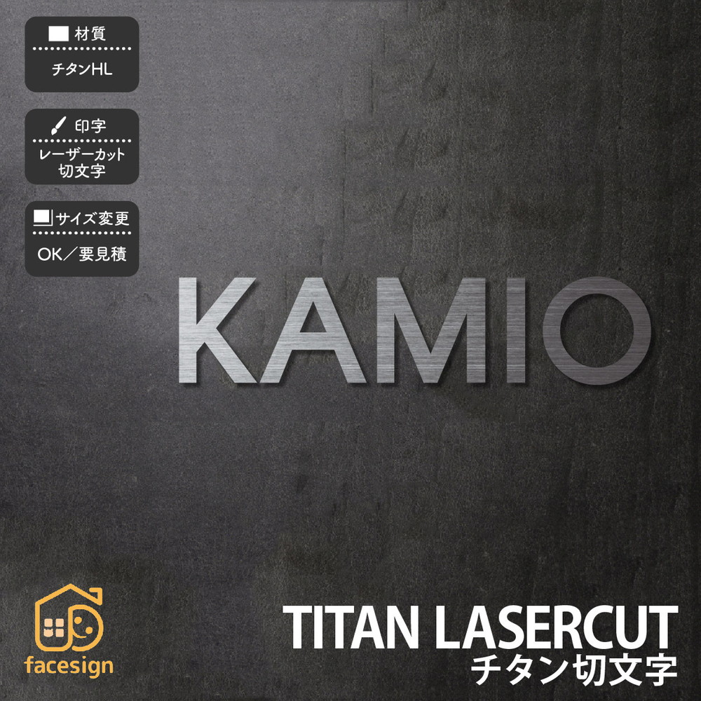 福彫 看板 チタン 戸建 分かりやすい 冷やりとした 一本調子 福彫 【TITAN LASERCUT チタン切文字記号】今めかしい 名まえ 一皿 購入注文お手伝いさん