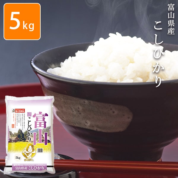 お米 5kg 富山こしひかり 白米 安い 【メーカー直送商品】【平日11時までのご注文で3営業日以内に発送】