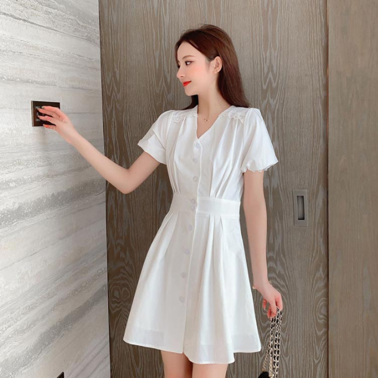 New限定品 取り寄せ レディース ワンピース 半袖 ショート丈 ミニ セーラー風 襟付き ゆったり 体型カバー 大人 フェミニン ガーリー 可愛い お オープニング大放出セール Viajesturisticosdelpacifico Com